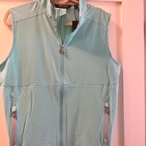 Peter Millar NWT Turquoise Zip-Up Vest
